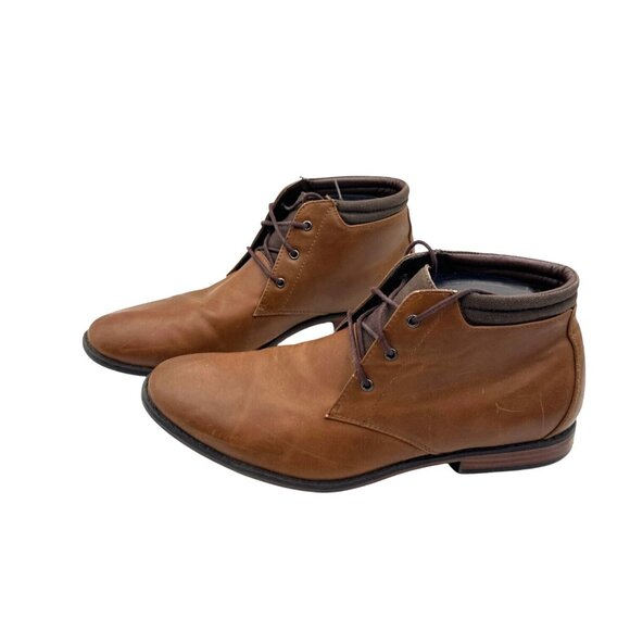 Parker & Sky Size 8 Lace-Up Mens Ankle Boots Brown - Picture 5 of 12